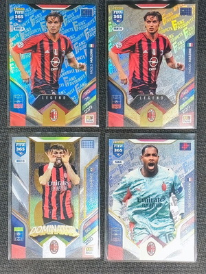 AC Milan card lot with Paolo Maldini Legend x2, Santiago Giménez Dominator, Mike Maignan
