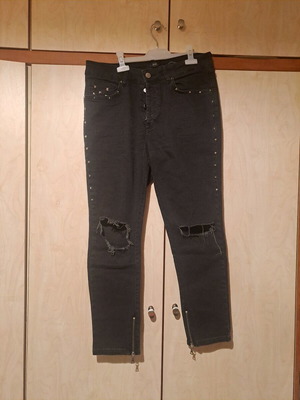 BSB black jean pants like new with studs and rips