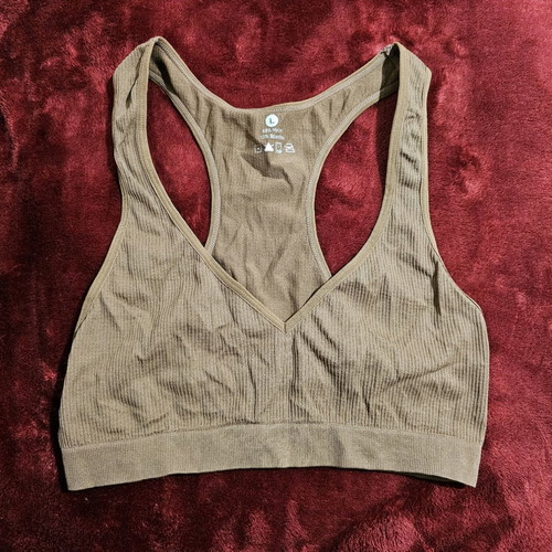 Brown sports bra new, size L