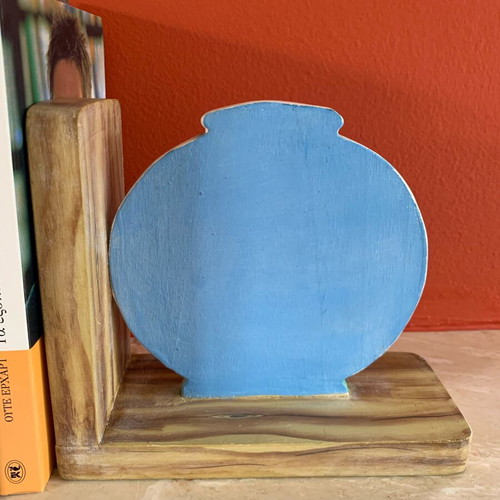 Wooden bookholders new, handpainted and handcarved