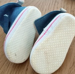 Denim baby cuddle shoes