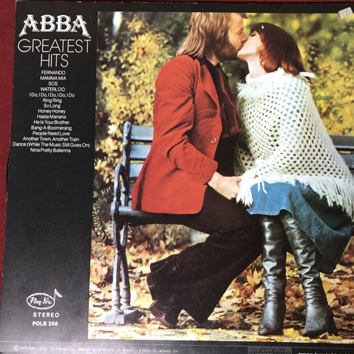 ABBA Greatest Hits vinyl record Pan-Vox 1976 authentic Greek press like new