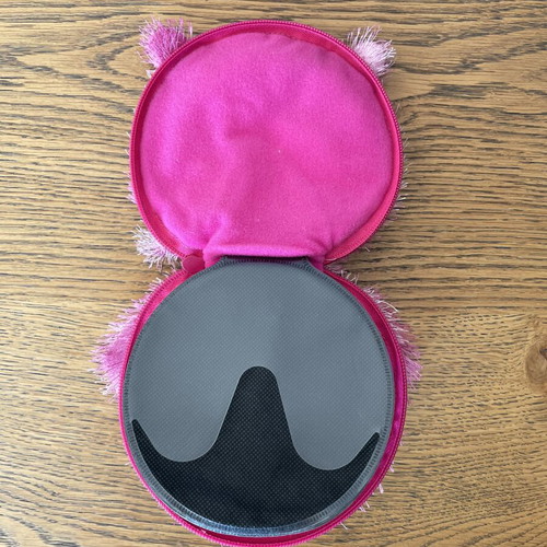 Vintage Furgles Pink Alien CD Holder 2004 like new, 12 CD/DVD capacity