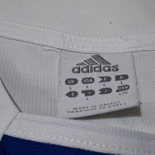 Greece National Football Jersey 2004 Away White Adidas used