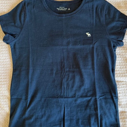 Abercrombie T-shirt set of 3, blue black white, size M