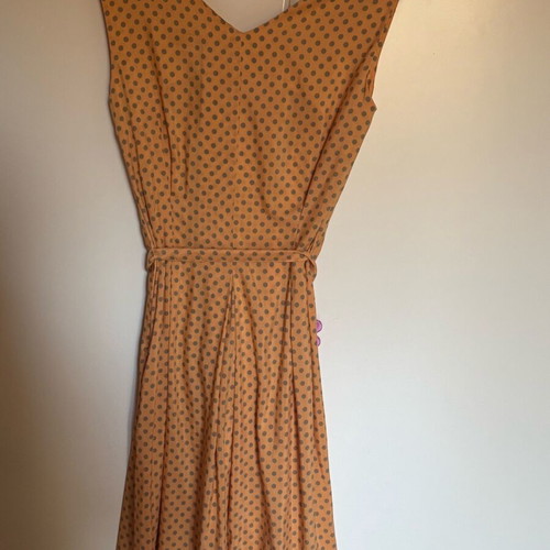 Benetton dress like new, gray and orange