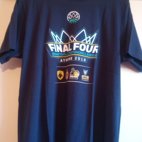 Μπλούζα Final Four Basketball Champions League Athens 2018 σαν καινούργια, αυθεντική, μέγεθος 2XL