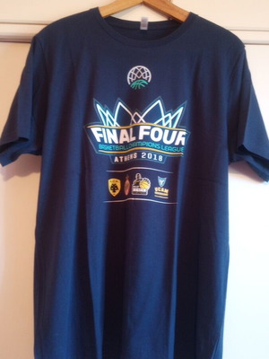 Μπλούζα Final Four Basketball Champions League Athens 2018 σαν καινούργια, αυθεντική, μέγεθος 2XL