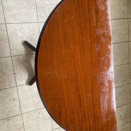 Wooden table used, classic extendable with additional wood
