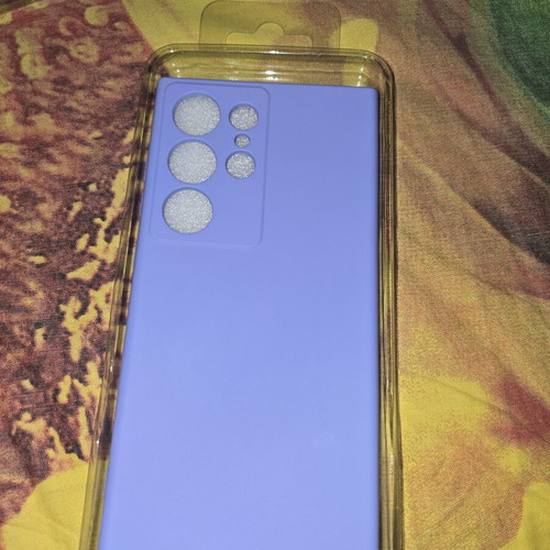 Samsung S24 Ultra case new, silicone with camera protection, lilac