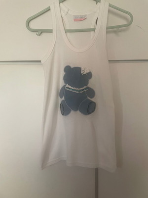 Strass tank top used, one size, white