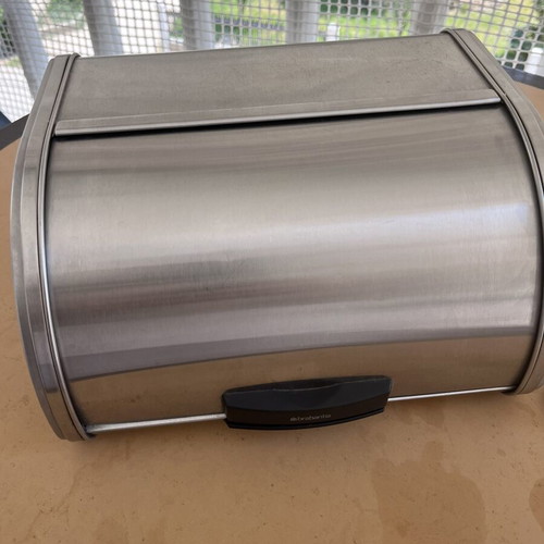 Brabantia stainless steel bread bin like new