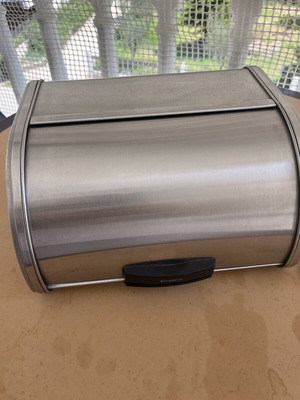 Brabantia stainless steel bread bin like new