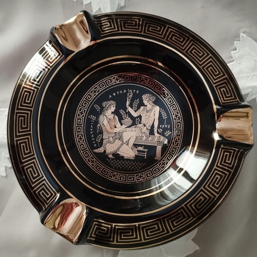 Aphrodite Eros Ashtray gilded used