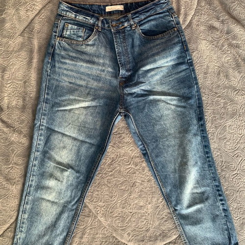 Pink Woman High Rise Jeans used, size 40, blue