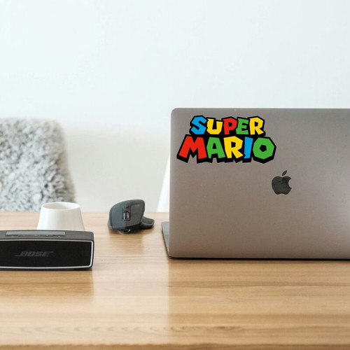 Super Mario logo sticker made to order