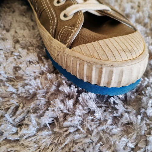 Diesel canvas shoes used, size 41, beige and green
