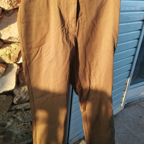 Fashions Kanellis pants used, beige, size M-L