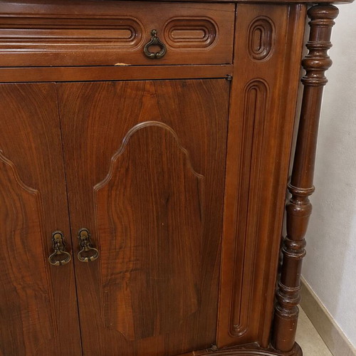 Classic style entrance furniture set with mirror and coat rack