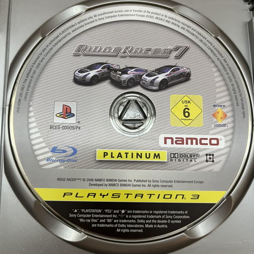 Ridge Racer 7 PS3 game used, racing