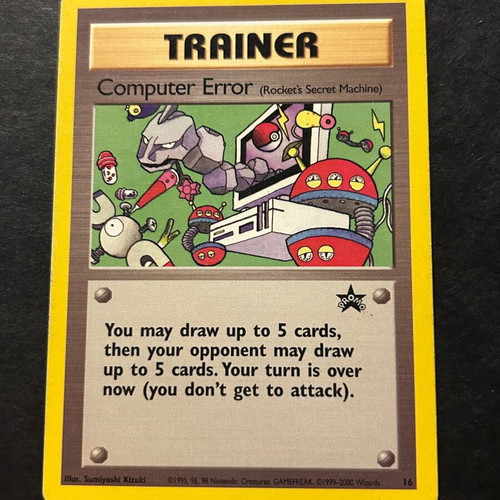 Computer Error WP 16 Wizards Black Star Promo Pokémon card