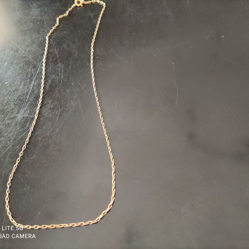Gold chain K14 new, 22cm length, 2.9g weight