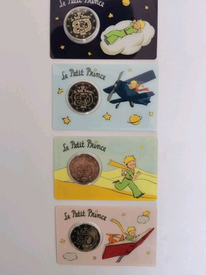 2€ France Le Petit Prince New, Set of 4 Cards
