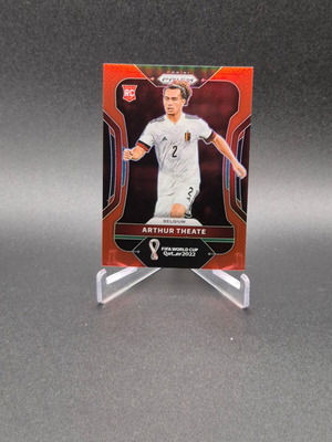 2022 Prizm FIFA World Cup Arthur Theate Red /399 Rookie RC card used