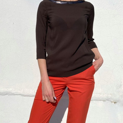 Marc O'Polo blouse brown size XS like new