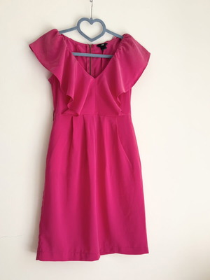 H&M Barbiecore Pink Dress EU 32 XXS Like New