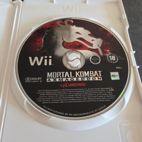 Mortal Kombat Armageddon Nintendo Wii game used, English version