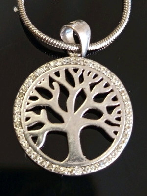 Silver women's motif tree of life 925 like new with 21cm chain