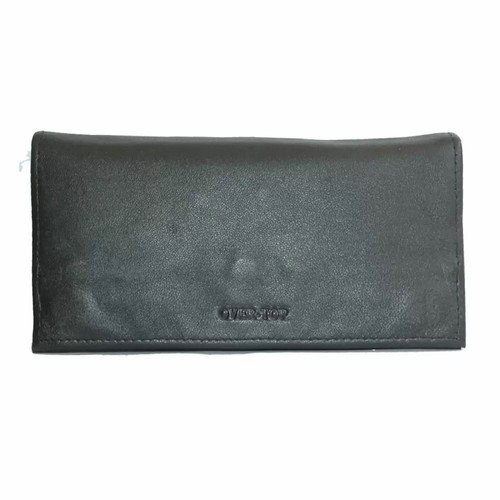 Over Top leather tobacco pouch black new