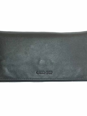 Over Top leather tobacco pouch black new
