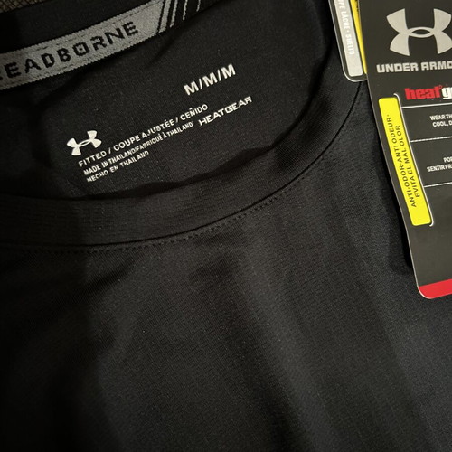 Under Armour reflective sportswear set, black, size M