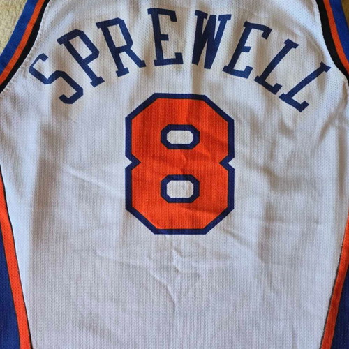 Champion New York Knicks Latrell Sprewell 8 Jersey size M used