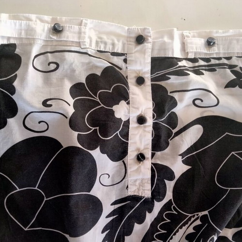 Valerie strapless romper one size, like new, black and white floral cotton