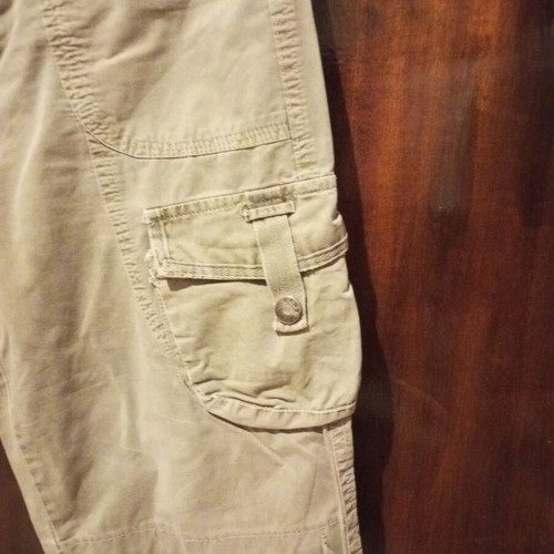 Cargo shorts used, khaki, size S