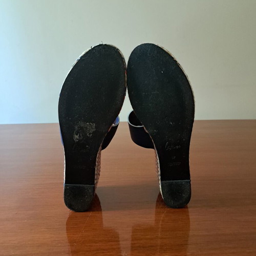 Castaner platform sandals size 37 like new, blue multicolor