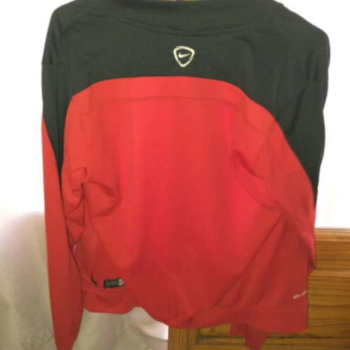 Nike jacket size medium like new, black and red