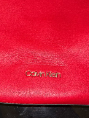 Calvin Klein backpack bag used, red
