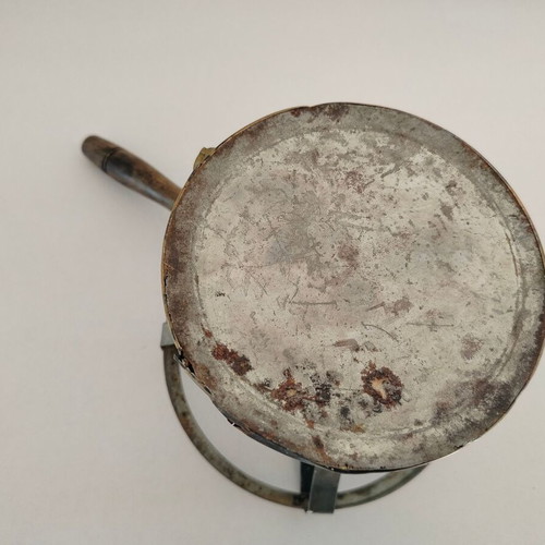 Pitsos Freres brass gas stove used with wooden handle