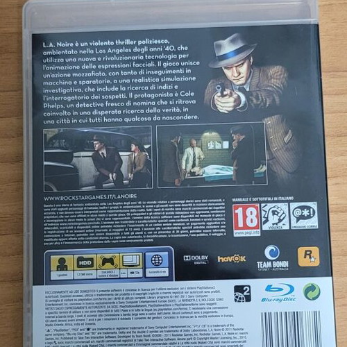 L.A. Noire PS3 game Europe version