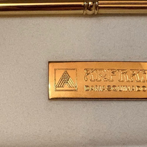 Gold-Plated Chopsticks with Coordinating Gold-Plated Rests New