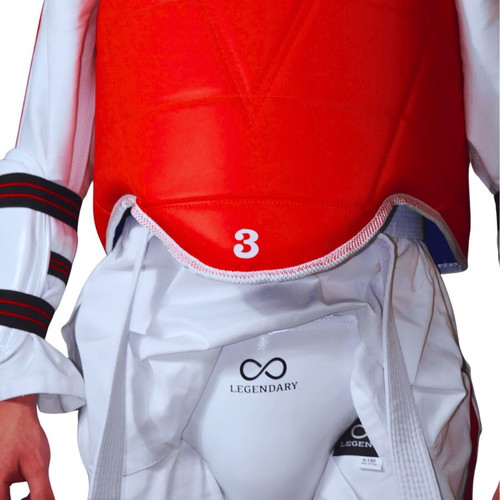 Legendary Taekwondo Set 5 Pieces Red Sizes S-XL New