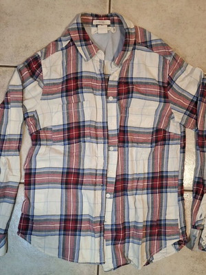 H&M plaid shirt used, multicolor, size M