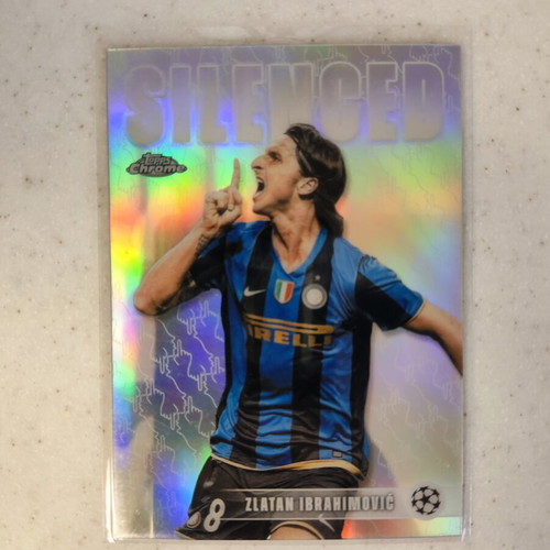 Topps Chrome UCC Zlatan Ibrahimovic Silenced card like new