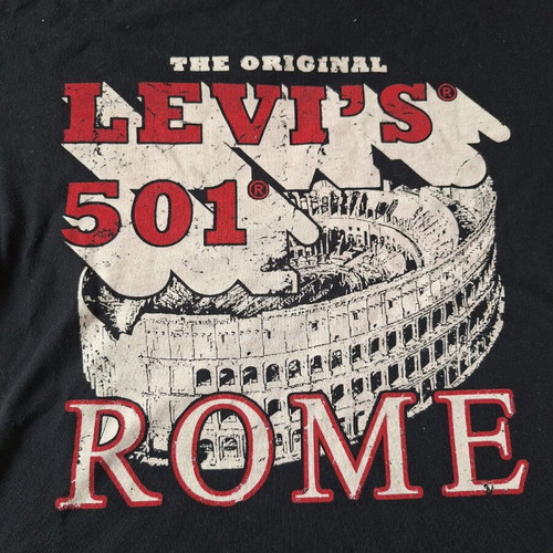 Levi’s 501 Rome T-shirt size L like new, black