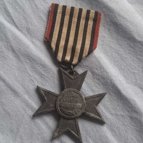 German War Aid Cross WWI with Ribbon