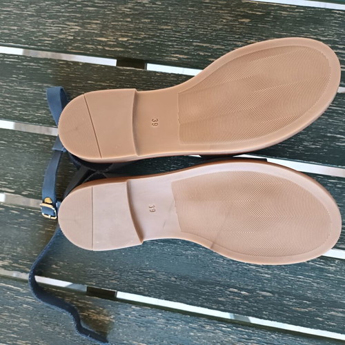 Estil leather sandals new, size 39, blue
